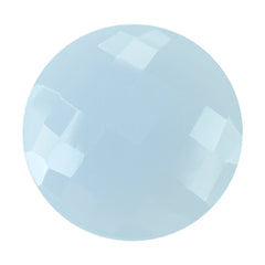 NATURAL CHALCEDONY BRIOLETTE ROUND 20MM 13.42Cts.