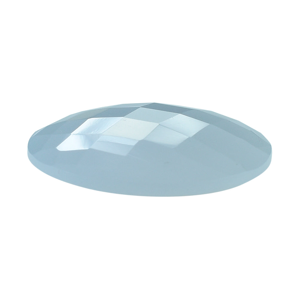 NATURAL CHALCEDONY BRIOLETTE ROUND 20MM 13.42Cts.