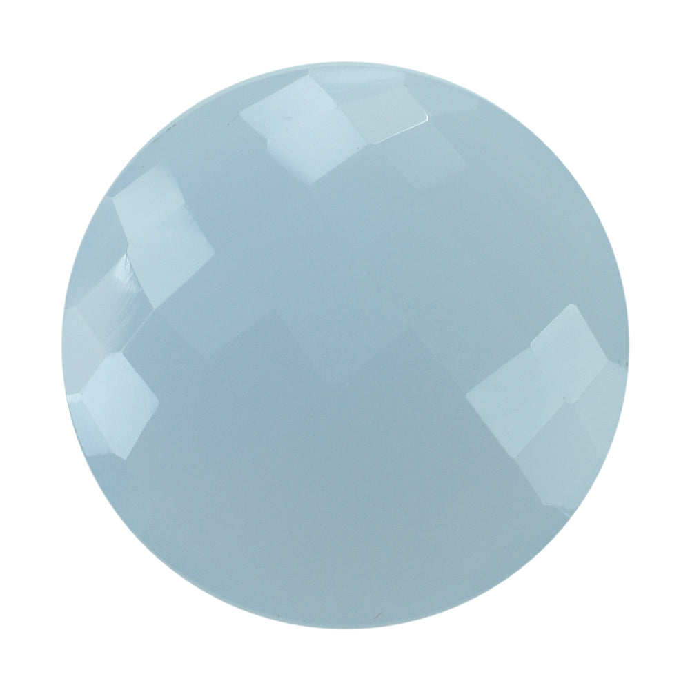 NATURAL CHALCEDONY BRIOLETTE ROUND 20MM 13.42Cts.