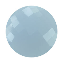NATURAL CHALCEDONY BRIOLETTE ROUND 20MM 13.42Cts.