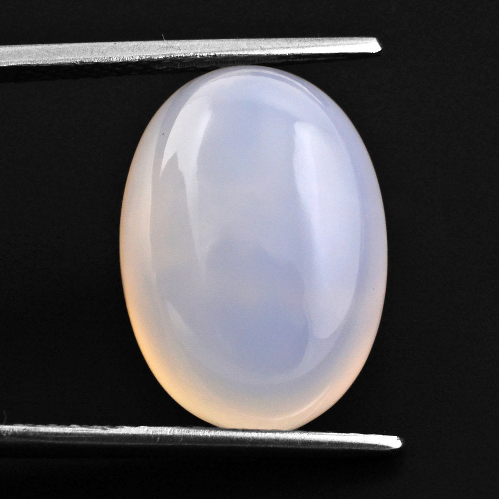 NATURAL CHALCEDONY OVAL CAB 18X13MM 13.17 Cts.