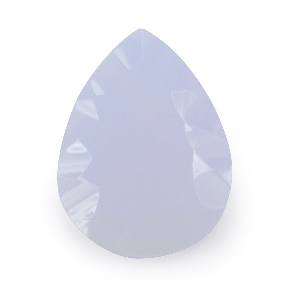 NATURAL CHALCEDONY CONCAVE PEAR (DES#145) 16X12MM 4.56 Cts.
