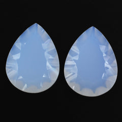 NATURAL CHALCEDONY CONCAVE PEAR (DES#145) 16X12MM 4.56 Cts.