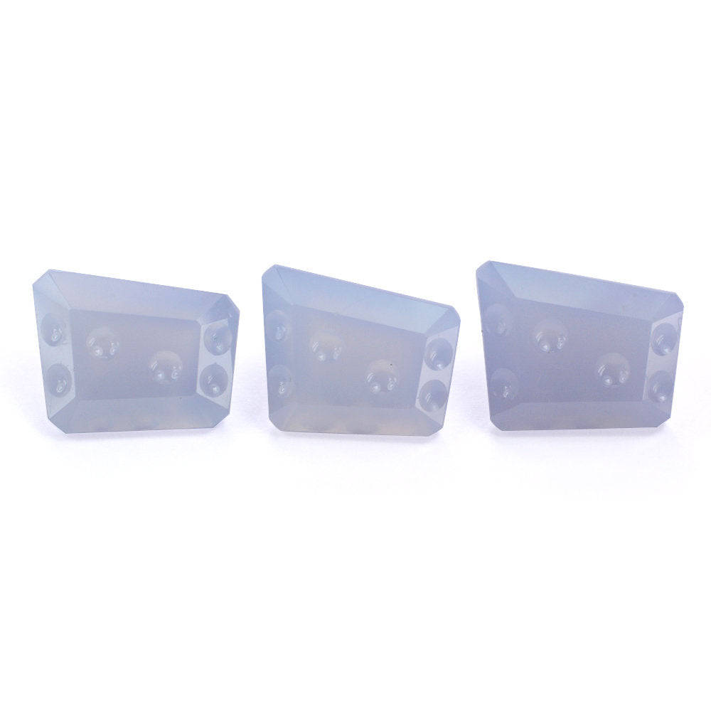 NATURAL CHALCEDONY CHEESE CUT (DES#59) 15X13X12X10MM 8.78 Cts.