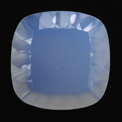 NATURAL CHALCEDONY CONCAVE CUSHION FLAT COIN (DES#144) 12MM 4.38 Cts.
