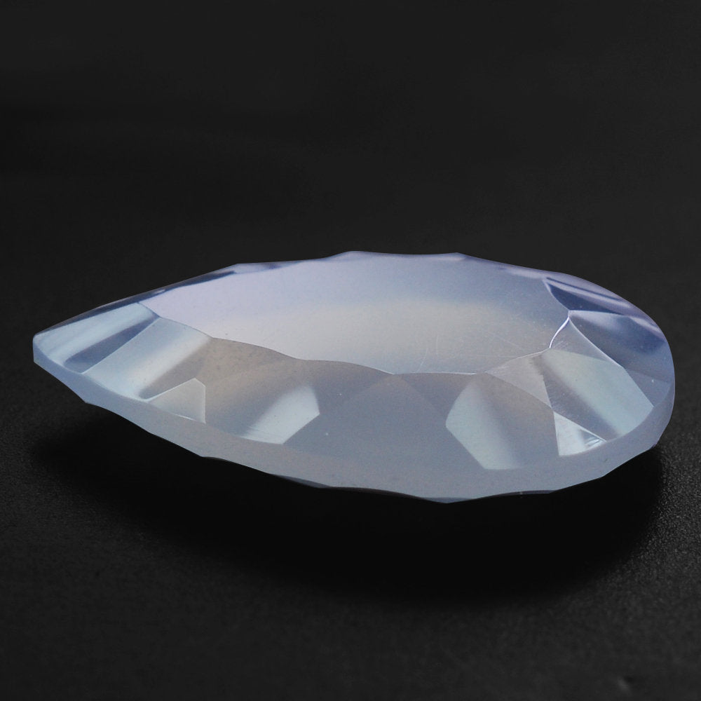 NATURAL CHALCEDONY CONCAVE PEAR (DES#145) 16X12MM 4.50 Cts.