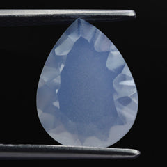 NATURAL CHALCEDONY CONCAVE PEAR (DES#145) 16X12MM 4.50 Cts.