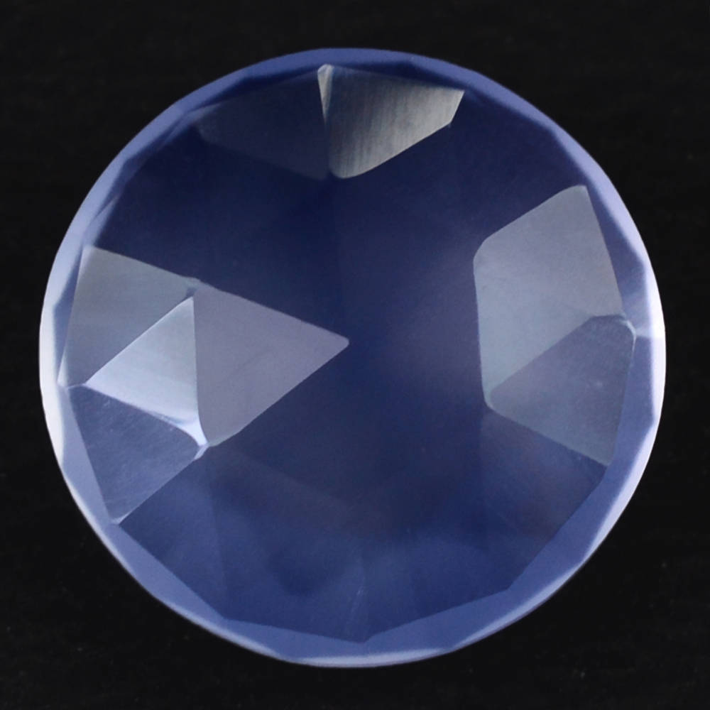 NATURAL CHALCEDONY ROSE CUT BRIOLETTE ROUND 10MM 2.41 Cts.