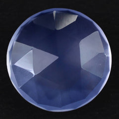 NATURAL CHALCEDONY ROSE CUT BRIOLETTE ROUND 10MM 2.41 Cts.