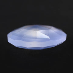 NATURAL CHALCEDONY ROSE CUT BRIOLETTE ROUND 10MM 2.41 Cts.