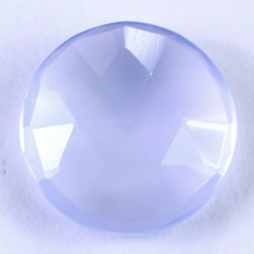 NATURAL CHALCEDONY ROSE CUT BRIOLETTE ROUND 10MM 2.41 Cts.