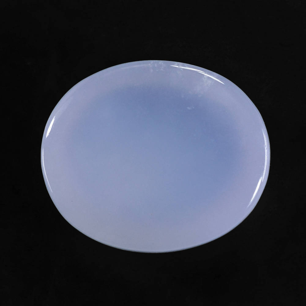 NATURAL CHALCEDONY PLAIN OVAL CAB 13X11MM 6.55 Cts.