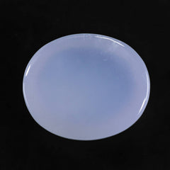 NATURAL CHALCEDONY PLAIN OVAL CAB 13X11MM 6.55 Cts.