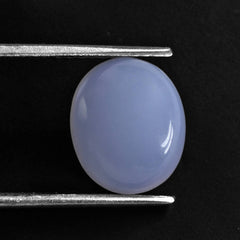 NATURAL CHALCEDONY PLAIN OVAL CAB 13X11MM 6.55 Cts.