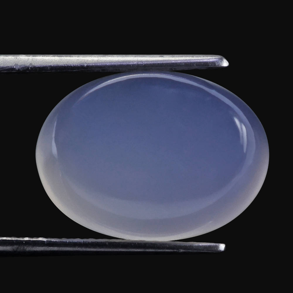 NATURAL CHALCEDONY PLAIN OVAL CAB 18X13MM 13.25 Cts.