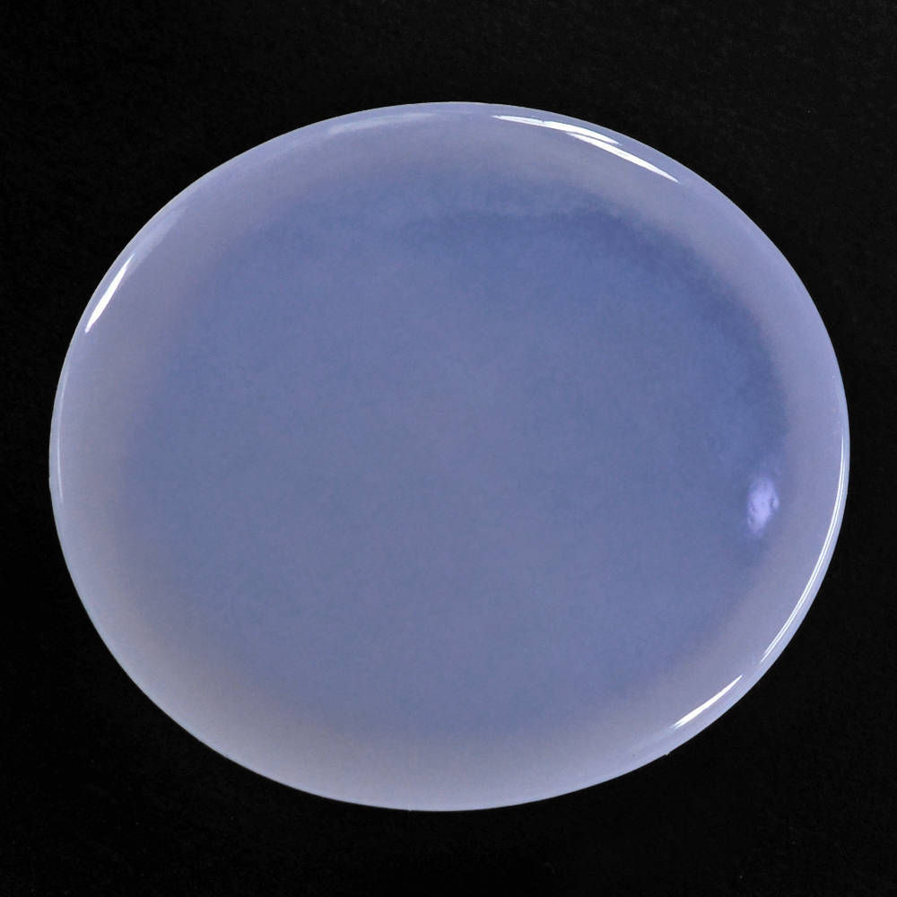 NATURAL CHALCEDONY PLAIN OVAL CAB 18X16MM 12.08 Cts.