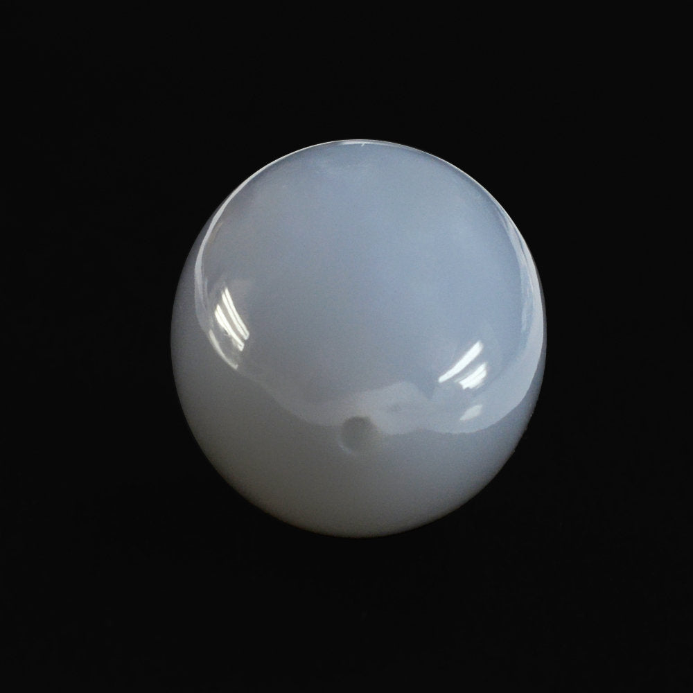 NATURAL BLUE CHALCEDONY PLAIN EGG SHAPE (HALF DRILL) 16X13MM 19.98 Cts.