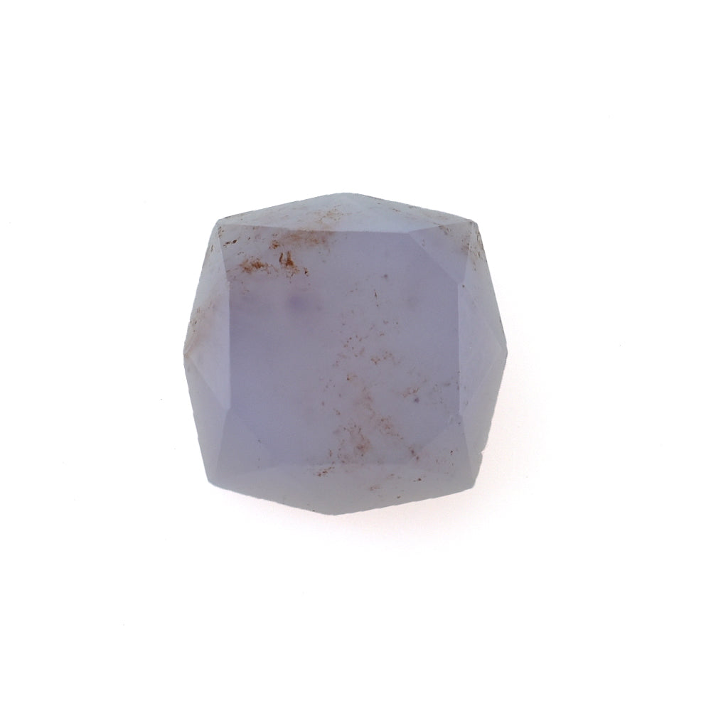 CHALCEDONY PARIABA (BLUE GREEN)(OPAQUE) TABLE CUT LONG FANCY OCTAGON CAB 10.00X10.00 MM 2.96 CTS