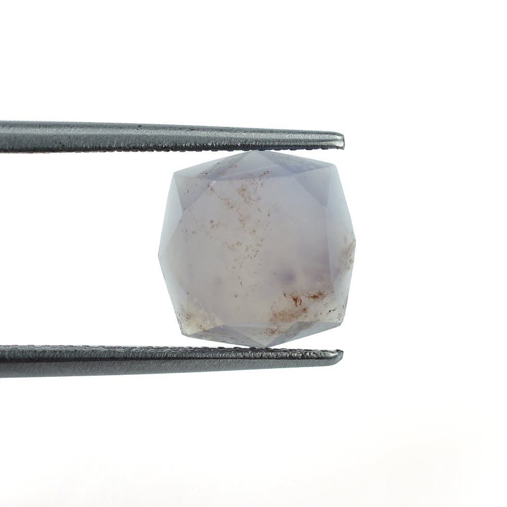 CHALCEDONY PARIABA (BLUE GREEN)(OPAQUE) TABLE CUT LONG FANCY OCTAGON CAB 10.00X10.00 MM 2.96 CTS