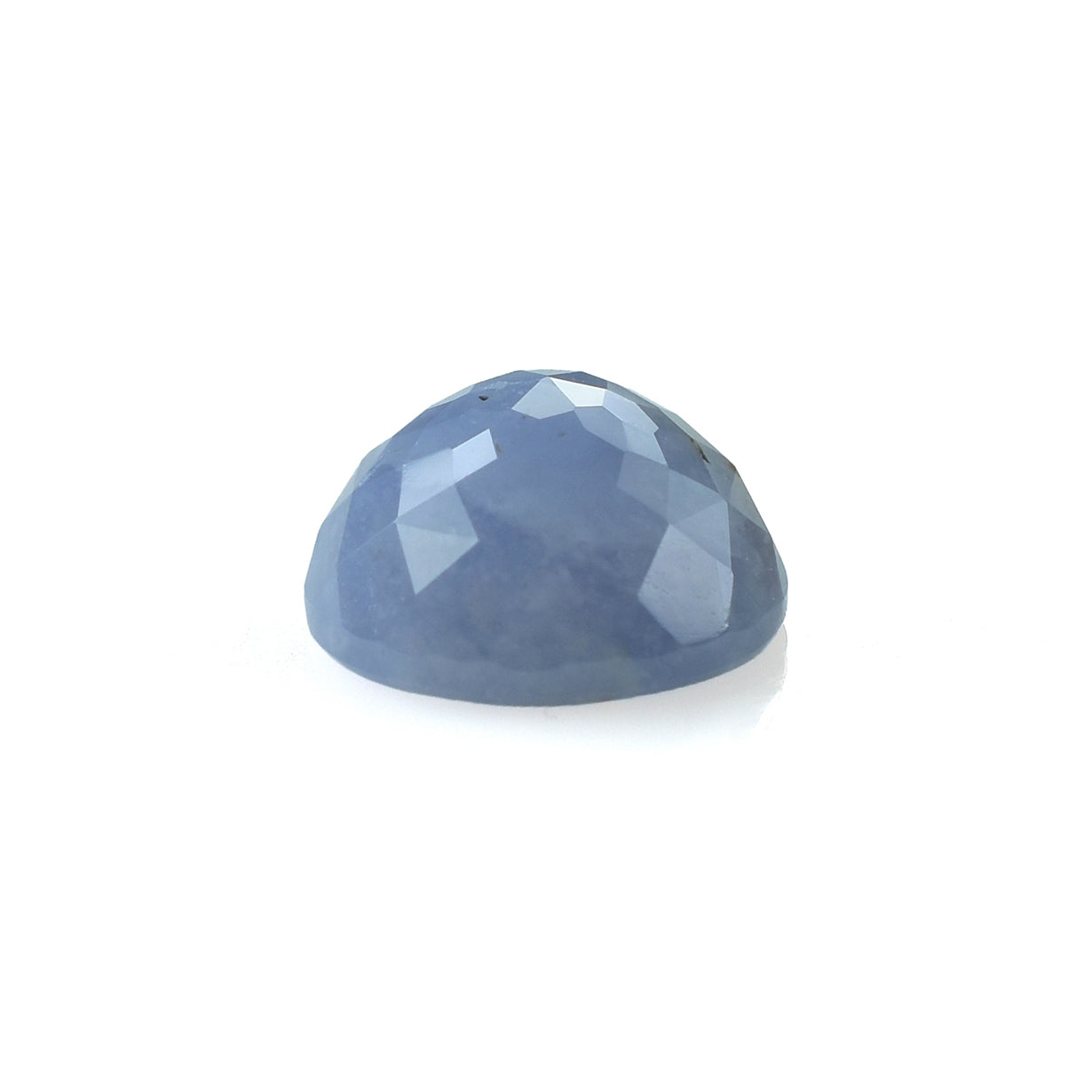 CHALCEDONY PARIABA (BLUE GREEN)(OPAQUE) LOTUS ROUND CAB 10.00X10.00 MM 3.33 CTS