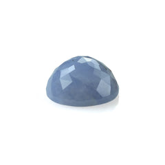CHALCEDONY PARIABA (BLUE GREEN)(OPAQUE) LOTUS ROUND CAB 10.00X10.00 MM 3.33 CTS