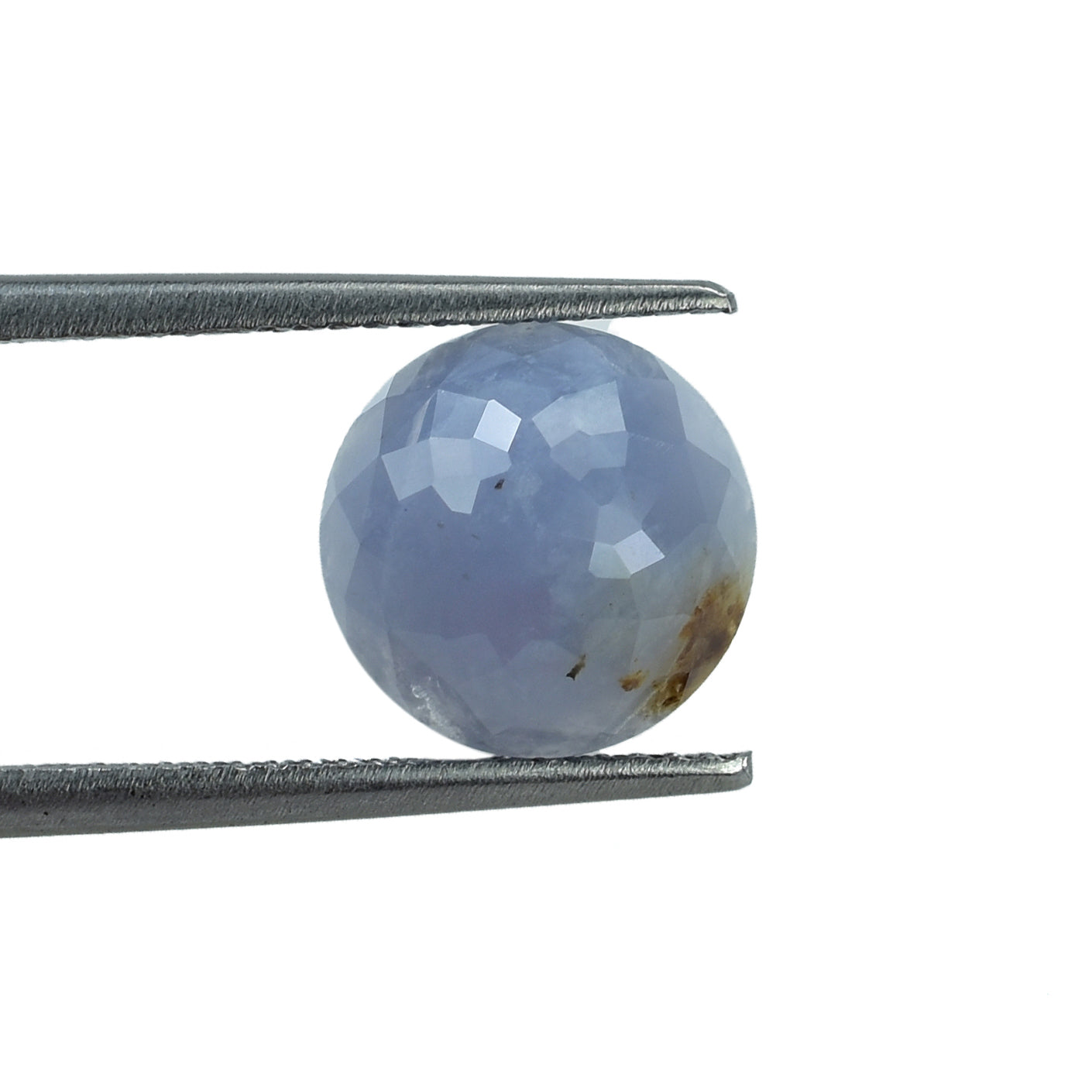CHALCEDONY PARIABA (BLUE GREEN)(OPAQUE) LOTUS ROUND CAB 10.00X10.00 MM 3.33 CTS