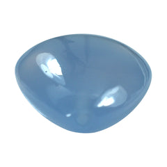 NATURAL CHALCEDONY LENTIL PEAR (HALF DRILL) 23X15MM 16.16 Cts.