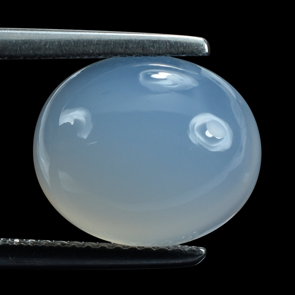 NATURAL CHALCEDONY OVAL CAB 13X11MM 6.46 Cts.