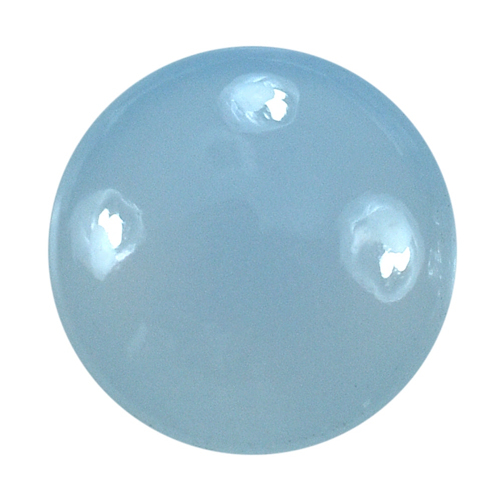 NATURAL CHALCEDONY LENTIL ROUND 9MM 2.27 Cts.