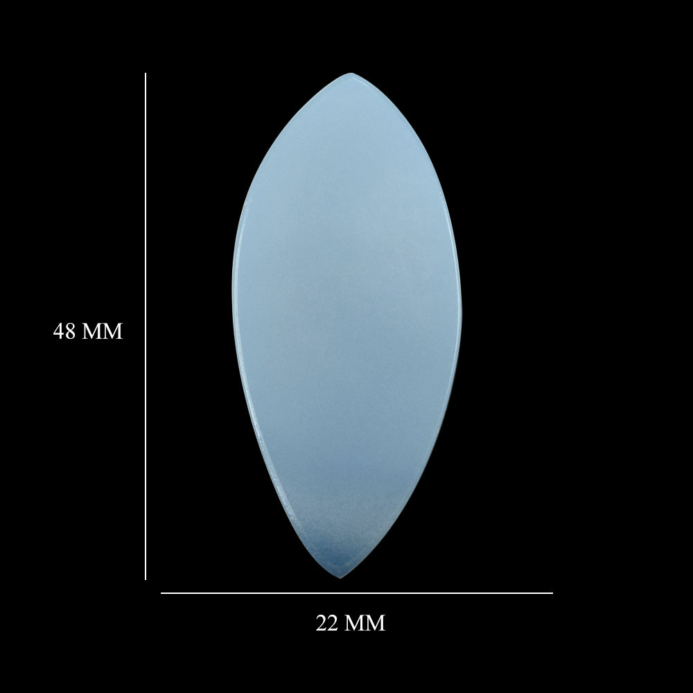 NATURAL CHALCEDONY MARQUISE PLATES 48X22MM 28.17 Cts.
