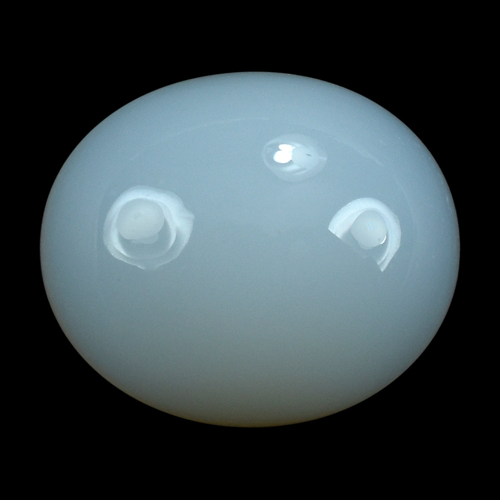 NATURAL CHALCEDONY OVAL CAB 13X11MM 6.28 Cts.