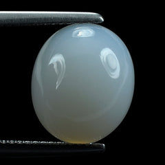 NATURAL CHALCEDONY OVAL CAB 13X11MM 6.28 Cts.