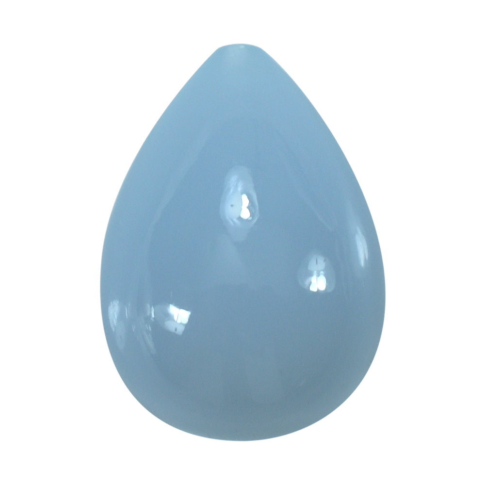 NATURAL CHALCEDONY PLAIN DROPS (HALF DRILL) 18X13MM 19.80 Cts.
