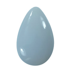 NATURAL CHALCEDONY LENTIL PEAR (HALF DRILL) 23X15MM 16.30 Cts.