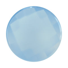 NATURAL CHALCEDONY CHECKER ROUND CAB 13MM 5.18 Cts.