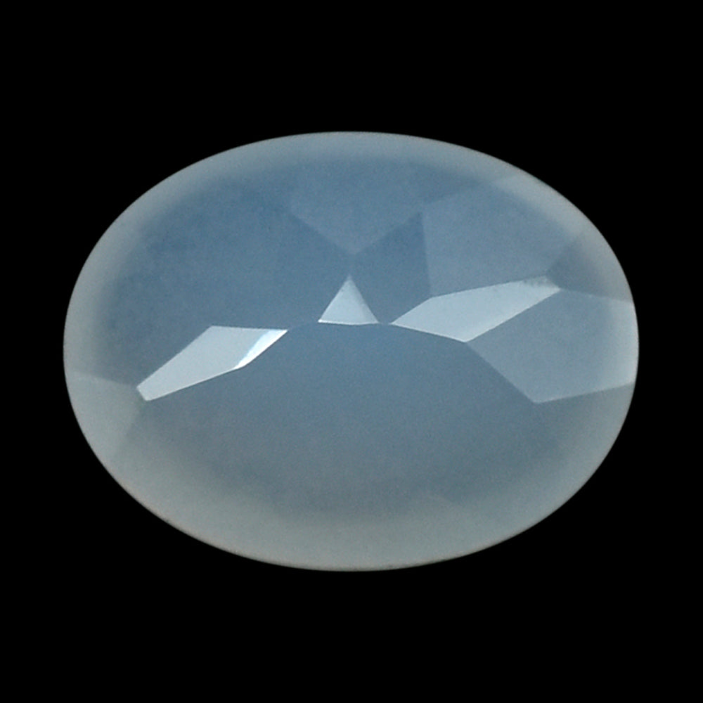 NATURAL CHALCEDONY BUFFTOP OVAL 8X6MM 1.09 Cts.