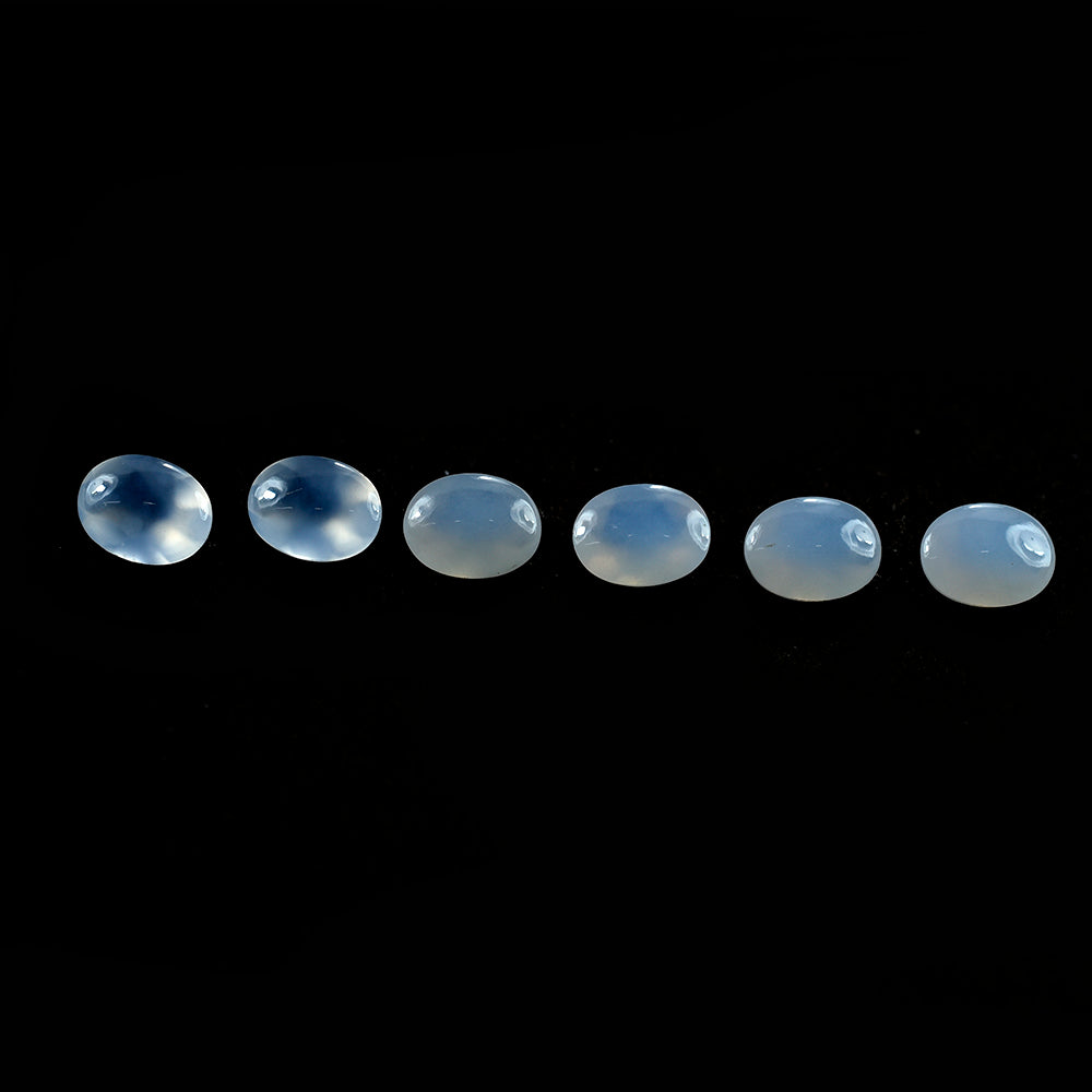 NATURAL CHALCEDONY BUFFTOP OVAL 8X6MM 1.09 Cts.