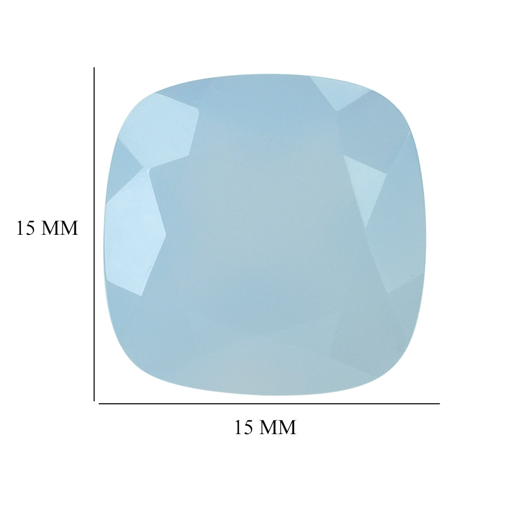 NATURAL CHALCEDONY CUT CUSHION 15MM 11.83 Cts.
