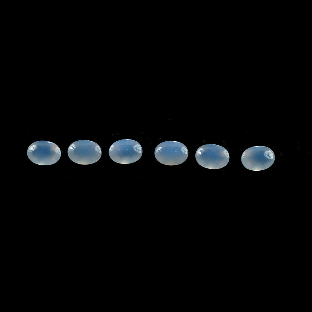 NATURAL CHALCEDONY BUFFTOP OVAL 7X5MM 0.77 Cts.