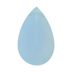 NATURAL CHALCEDONY BUFFTOP PEAR (FULL DRILL) 18X11MM 8.33 Cts.