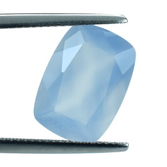 NATURAL CHALCEDONY CUT CUSHION 14X10MM 5.75 Cts.