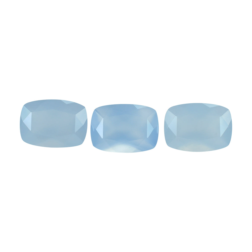 NATURAL CHALCEDONY CUT CUSHION 14X10MM 5.75 Cts.