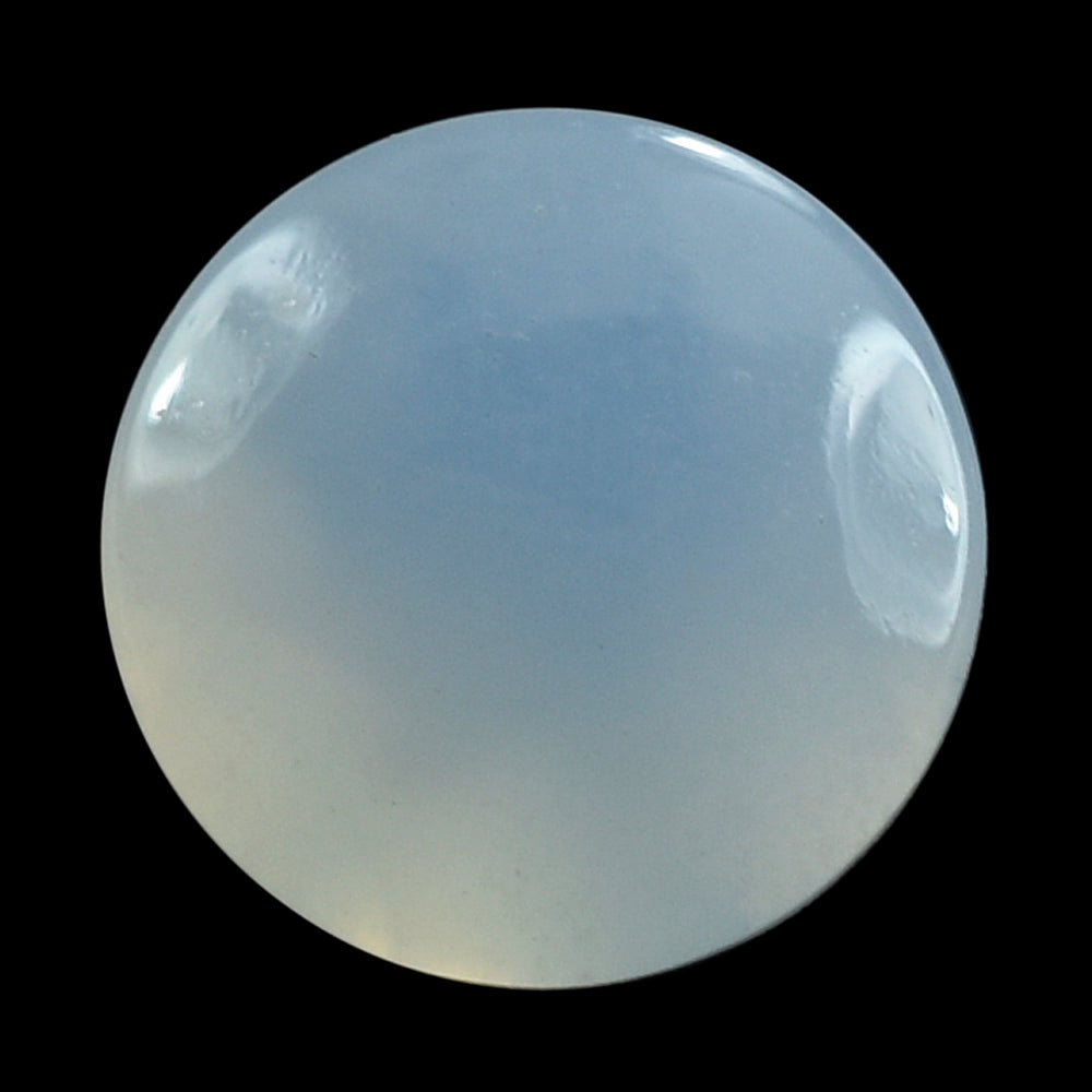 NATURAL CHALCEDONY BUFFTOP ROUND 6.70MM 0.88 Cts.