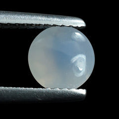 NATURAL CHALCEDONY BUFFTOP ROUND 6.70MM 0.88 Cts.
