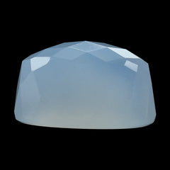 NATURAL CHALCEDONY CHECKER HIGH DOME OVAL CAB 14X8 MM 7.08 Cts.