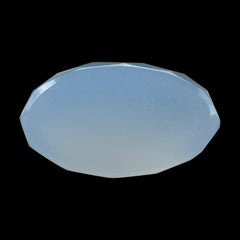 NATURAL CHALCEDONY CHECKER HIGH DOME OVAL CAB 14X8 MM 7.08 Cts.