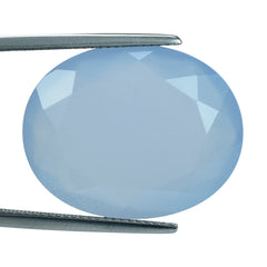 NATURAL CHALCEDONY CUT OVAL 24X19MM 23.36 Cts.