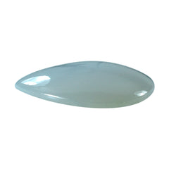 NATURAL CHALCEDONY PEAR CAB 18X16MM 6.72 Cts.