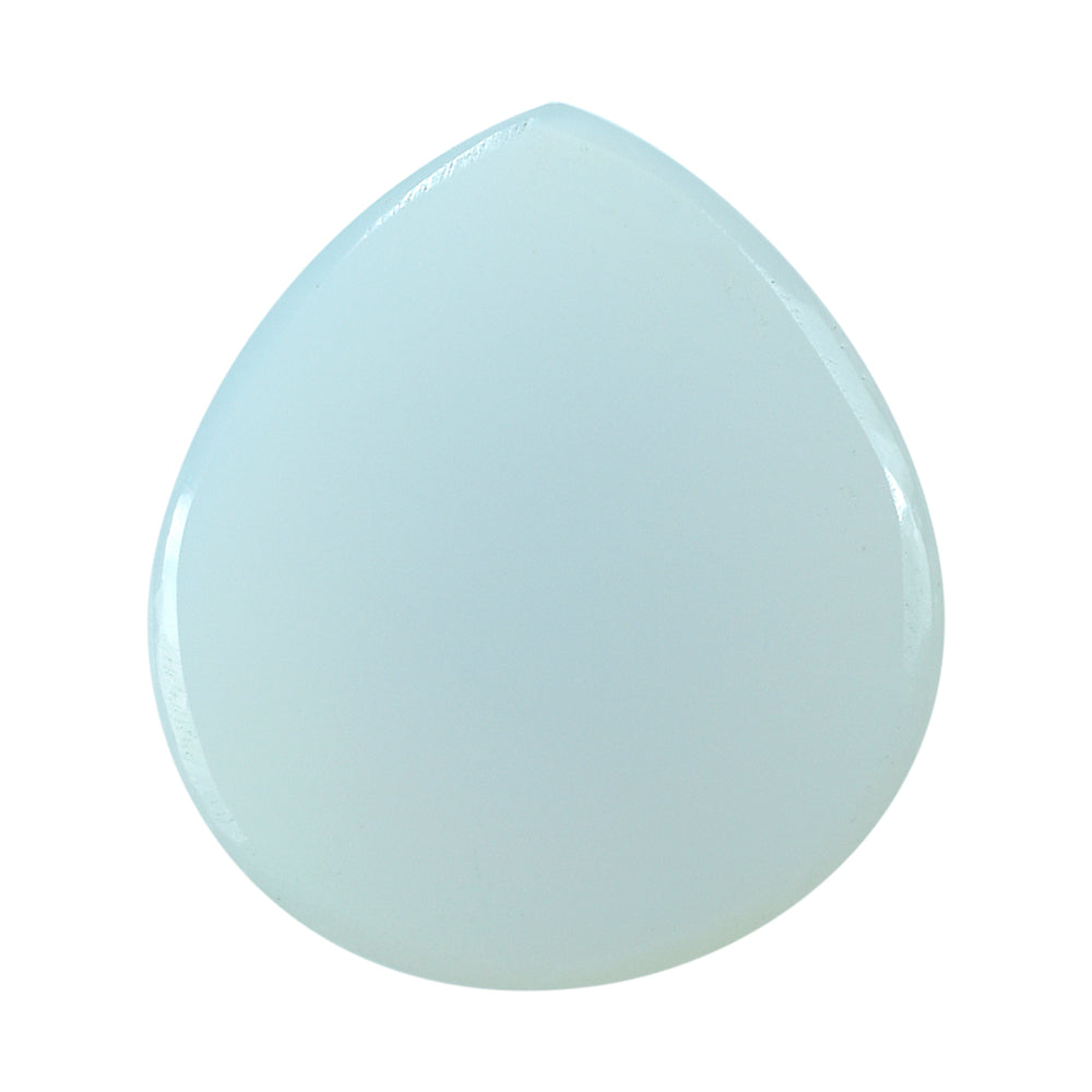 NATURAL CHALCEDONY PEAR CAB 18X16MM 6.72 Cts.