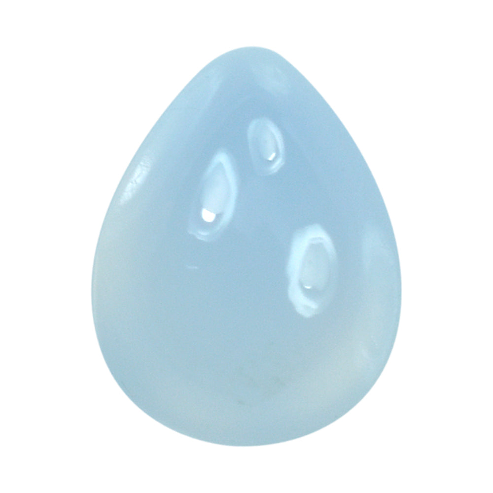 NATURAL CHALCEDONY PEAR CAB 8X6MM 1.13 Cts.